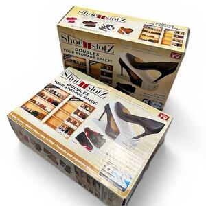 X2 Shoe Slotz Space-Saving Storage Units, Open Box